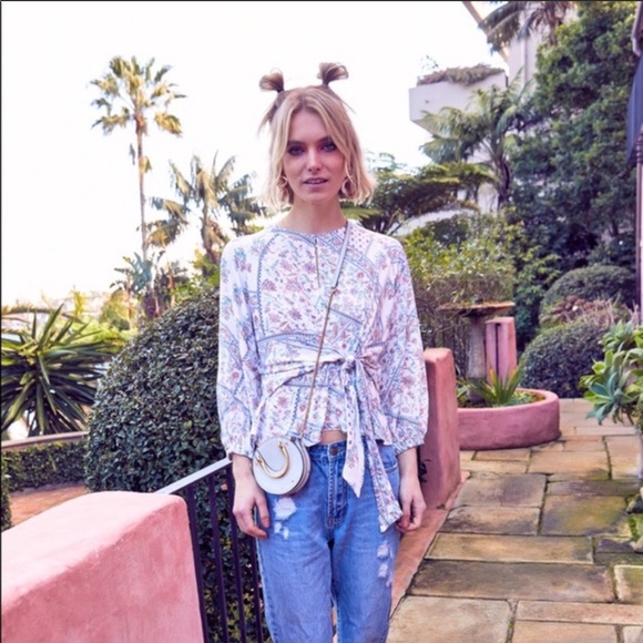 Blake print Gabriella front tie top - Picture 6 of 8